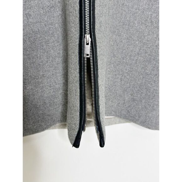 J. Crew Stadium Cloth Hooded Wool Coat Nello Gori Gray Size Extra Large - Picture 10 of 12